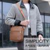 2026 Bolso para Hombre Piel PU Estilo Coreano Nuevo Bolso de Hombro Negocios Gran Capacidad Bolso Cruzado Mochila de Vendedor Ambulante para Hombre Transfronterizo