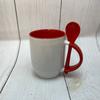 Suministros del Fabricante Tazas de Cerámica de Colores con Logotipo Personalizable, Cuchara, Taza, Vaso para Agua, Oficina Personalizado Creativo Personalización
