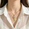 Acero de TitanioElegante y Lujoso Collar Completamente Incrustado de Diamantes para Chicas Literarias y Artísticas, Cadena Versátil para la Clavícula para Mujeres, Cadena de Acero de Titanio
