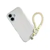 Goma para el pelo de cable de teléfono, cadena para teléfono móvil, cordón de silicona, colgante de teléfono corto de doble extremo, correa antipérdida para teléfono móvil