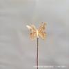 Serie Dorada Materiales de Flores de Plástico Decora el Cubo de la Suerte con Ventilador de Ginkgo de Madera, Hortensias, Eucalipto y Ramilletes de Lirios