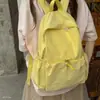 2026 Nuevo Estilo Doble Hombro Estilo Juvenil Un Solo Hombro Otoño Cordón Mochila Sencilla Gran Capacidad Manual Viaje Moda para Mujer