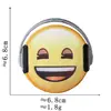 Pegatinas de Tela con Expresiones de Emoji Accesorios para Ropa Calcomanías Decorativas Parches Divertidos Serie de Insignias Redondas Lindas de Smiley