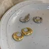 Pendientes de Aro Ovalados de Lujo Minimalista con un Estilo de Nicho, Pendientes de Moda Estilo Ins con Sentido de Diseño de Moda