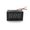 Voltímetro Digital LED de 0.56 pulgadas Cabezal de Voltímetro DC de Dos Cables DC4.5V-30.0V Protección contra Conexión Inversa