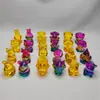 Esmalte Colorido 12 Signos Conjunto Boneca Feita à Mão Presente de Signo Decoração para Casa e Carro Citrino 12 Ornamentos de Signos