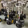 Válvula Reguladora Neumática de Tres Vías Tipo Baelz Belz Válvula Reguladora de Tres Vías Proporcional para Aceite Térmico Vapor Válvula de Control de Temperatura