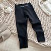 Leggings con Forro de Felpa para Niñas 2025 Otoño e Invierno Nuevo Estilo Pantalones Casuales Estilo Coreano para Niños Pantalones Largos Ajustados de Otoño para Niñas