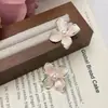 Brincos de Pérola Flor Branca Cintilante para Mulheres, Estilo Francês, Delicados, Luxo Leve, Tendência de Moda Retrô