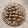Pulsera Estilo Nacional Fragancia de Ámbar Cuentas de Buda para Jugar Cuentas Sueltas Pulido a Mano Fragancia Medicinal Pulsera Antigua Cuentas Fragantes de los Cinco Elementos