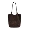 Elegante bolso tote retro de gamuza de gran capacidad para otoño/invierno, nuevo bolso de hombro casual para el día a día 2026