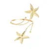 Nuevos Brazaletes Europeos y Americanos, Hojas Exageradas Personalizadas en Forma de Serpiente, Flores, Mariposas y Estrellas de Mar, Pulseras Transfronterizas al por Mayor
