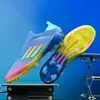 Zapatos de Fútbol para Niños Cruzados del Mundo para Niños, Adolescentes, Estudiantes, Niñas, Tachones Tf, Clavos Largos Ag, Zapatos Deportivos de Entrenamiento para Competición