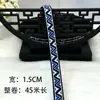 Cinta de Encaje Étnico Miao de 1.5 cm de Ancho Accesorios para Ropa Bordado Hecho a Mano Tira de Tela para Puños y Escote