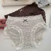 Nuevas bragas de mujer con encaje floral vintage, 10A antibacterianas, suaves y transpirables, algodón puro, calzón extendido para mujer