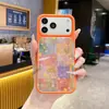 Case protetor de iPhone 17 em silicone líquido criativo com blocos de cor, mais vendido na Shopee, case de celular com forro de pelúcia para 18pro