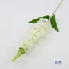 Flores artificiais de seda, delfínio, jacinto, grama de peixe dourado, violeta, arranjos florais para decoração de casamento e casa, flores artificiais