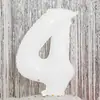 Balão Digital de Filme de Alumínio Branco de 40 polegadas Festa de Aniversário Cenário Layout Adereços de Foto Crianças Ao Ar Livre