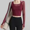Venta al por mayor de ropa de yoga transfronteriza: Blusas de manga larga para mujer para primavera, verano y otoño, diseñadas para estilizar y adecuadas para Pilates y fitness, disponibles para envío directo