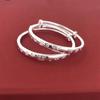 Tiktok en vivo cobre blanco plateado Pulsera Bebé Conejo clásica segura para bebé de un año regalo de cumpleaños Luna Llena