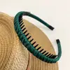 2025 Nova Faixa de Cabelo Dentada Antiderrapante Elegante Torção Trança Lavar o Rosto Pressão Cabelo Carimbo Artefato de Finalização de Cabelo Faixa de Cabelo Mulheres