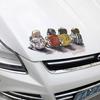 Pegatinas divertidas de PVC con dibujos de animales para coche, pegatinas tridimensionales para cubrir arañazos, pegatinas decorativas para carrocería