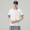 Camisa Polo de Verano con Cuello de Solapa y Bloques de Color 2026, Moderna y Versátil, Camiseta de Manga Corta para Hombre Bordada Simple de Moda