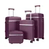 Maleta Personalizada Transfronteriza de PP 20 24 28 pulgadas Maleta de Tres Piezas Cremallera Maleta Rígida Maleta para Viajes de Negocios