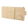 Portatarjetas para parasol de coche, Portagafas, Bolsillo con cremallera para facturas de coche, Portatarjetas de identificación para teléfono móvil, Bisel de almacenamiento, Transfronterizo