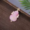 Novo Brocado de Canto Estilo Chinês Abóbora e Cavalo da Fortuna Bordado Dupla Face Pulseira DIY Feita à Mão Pingente Acessórios Pequenos Enfeites Pendurados Atacado