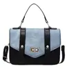 2026 Verano Nuevo Estilo Bolso Mensajero Retro Color Contrastante Bolso de Hombro para Mujer Cruzado Bolso de Mano para Estudiante Bolso de Hombro Cambridge