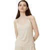 Chaleco de tirante de hombro de verano Oweizi con almohadilla en el pecho para mujer, fino para llevar por fuera, hermoso diseño de espalda, base para ropa de casa para mujer