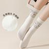Calcetines de Lana Estilo Étnico Retro Fair Isle para Mujer Estilo Japonés Otoño e Invierno Calcetines de Felpa Lindos Calcetines de Media Caña para Mujer Estilo Barroco