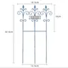 Valla de Hierro Forjado Pequeño Arreglo Floral Exterior Patio Balcón Maceta Creativa Decorativa Maceta Paisajismo Inserto Jardín Artículos Varios