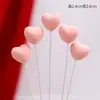 Decoración de Pastel para el Día de San Valentín Qixi 2026 Figura de Perro de Dibujos Animados de Pareja Tarjeta de Corazón Topper para Decoración de Repostería