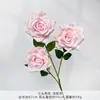 Flores Artificiais de Rosa de Três Cabeças para Casamentos, Flores Artificiais de Seda de Alta Qualidade, Peças Decorativas Prontas para Decoração de Sala de Estar, Atacado