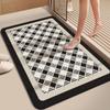 Alfombra de Piso de Barro Diatómico de Lujo Ligero Simple para Baño Absorbente Antideslizante de Secado Rápido Alfombra para Pies Hogar Resistente a la Suciedad Alfombra de Puerta Fácil de Cuidar Venta al Por Mayor