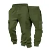 2026 Amazon outono novo estilo americano calça cargo masculina casual para trabalho moderna versátil com cordão multi-bolsos