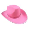 Nuevo Sombrero de Vaquero Occidental Negro con Remaches al por Mayor del Fabricante de Amazon Sombrero de Vaquero con Remaches Plateados Sombrero de Fieltro