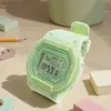 Reloj Electrónico Deportivo Estilo Cuadrado para Influencers, Hombres y Mujeres, Múltiples Colores, Reloj Electrónico Estilo Macaron Ins para Niños Estudiantes
