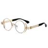 Gafas de Sol Redondas para Comercio Exterior Jamie 923 Estilo Punk Gafas de Sol de Metal Pesado para Mujer Hip-Hop Gafas de Sol Europeas y Americanas para Hombre