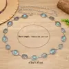 Corrente de Cintura de Metal Estilo Étnico Boêmio Moderno e Versátil Novo Retro Turquesa Cinto para Vestido Feminino
