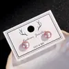 Brincos 925 Estilo Coreano High-End Estilo Cool Pérola Natural de Água Doce Piercing de Orelha Brincos de Pérola de Prata 925