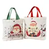 Saco de presente de Natal, bolsa de lona infantil com desenho animado, saco de embalagem personalizado com logotipo