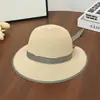 Ruiya Sombrero de Moda de Ala Ancha para Mujer de Verano, Sombrero de Paja para Viajes a la Playa, Sombrero Simple Casual con Protección Solar