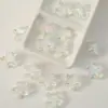 Contas Acrílicas Coloridas Transparentes de Pentagrama Fios com Contas de Estrela Acessórios para Corrente de Celular Feita à Mão DIY