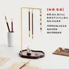 Soporte para pinceles de nogal Lanzhai Huishan para los Cuatro Tesoros del Estudio, Caja de almacenamiento especial para colgar pinceles, Soporte para pinceles para principiantes