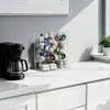 Caixa Organizadora de Acrílico Personalizada Armazenamento de Cápsulas de Café Transparente Armário de Armazenamento para Bancada Suporte de Acrílico Caixa de Armazenamento