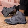 Nuevos zapatos de senderismo de caña alta para hombre, zapatos deportivos antideslizantes resistentes al desgaste de suela gruesa para exteriores, botas tácticas, zapatos de trabajo todoterreno