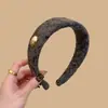 Diadema de Lana Dorada de Alta Calidad Coreana, Pequeña, de Ala Ancha para Mujeres con Parte Superior del Cráneo Alta, Diadema para Uso Diario, Pasador de Pelo, Pasador de Pelo, Tocado